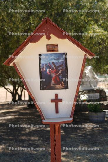 One of the Stations of the Cross, Immaculate Conception Catholic Church