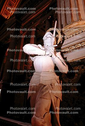 Crusader with Sword, statue, La Madeleine Church