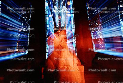 Stained Glass Window, Sacre Coeur Basilica