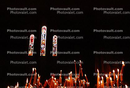 crooked Candles, Stained Glass, Sacre Coeur Basilica