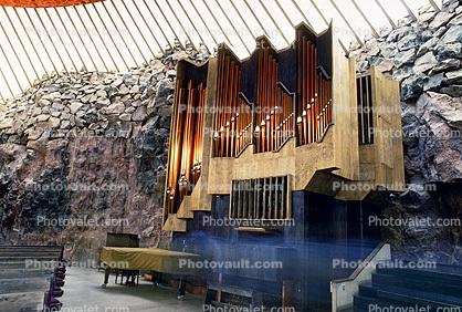 Organ, Temppeliaukio Kirkko, Rock Church, Helsinki 