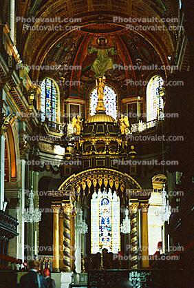 Altar, Stained Glass Windows, Saint Pauls Cathedral