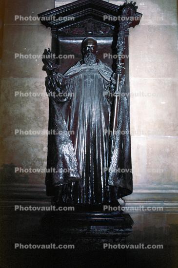 Statue, Prist, Pope, Robes