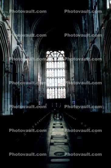 Aisle, Bath Abbey, Abbey Church of Saint Peter and Saint Paul, Bath, Somerset, England