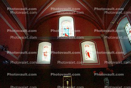 Stained Glass Windows, Church, Plan de la Tour, France