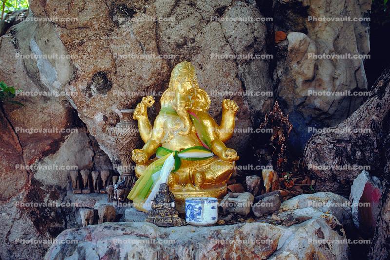 Ganesh, statue, Deity, Sacred Altar, Bangkok Thailand
