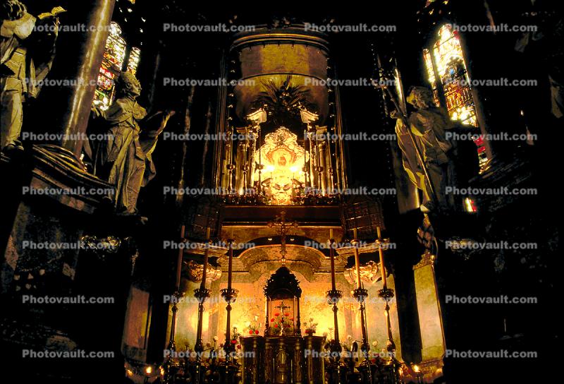 Altar, Stained Glass Windows, L'vov Ukraine