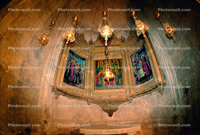 Altar with Paintings, Church of the Holy Sepulchre, Jerusalem