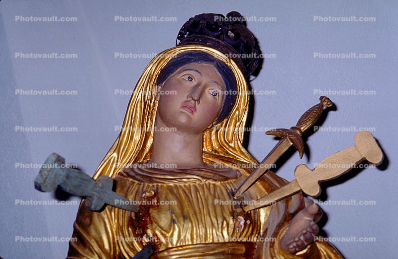 a stabbed mother mary, Dagger, Knife, Martyr