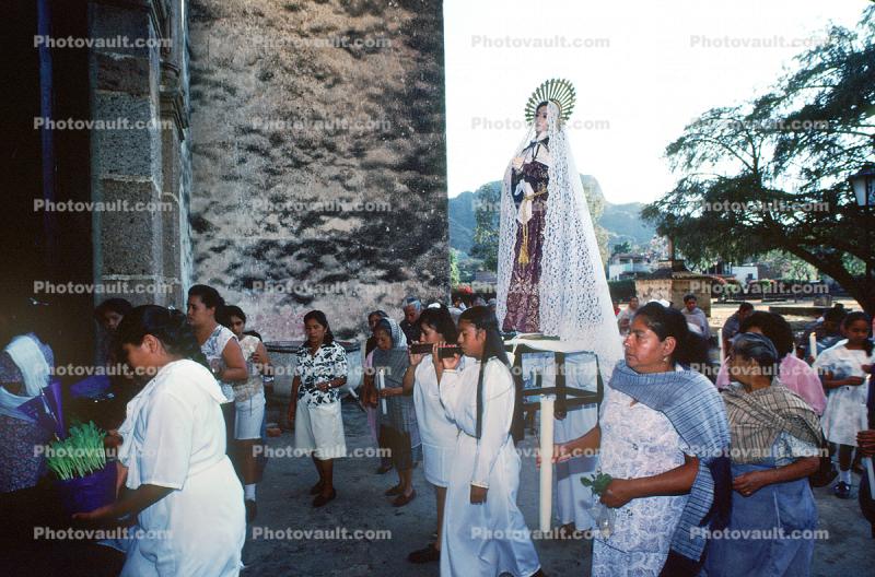 Mass Celebration, parade, Tepoztlan, Morelos, Mexico