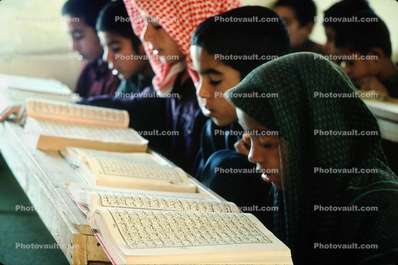 Coranic School, Koran, Boy Reading, Quran, Koran, Sidich, Baluchistan, Iran