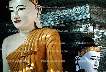 Buddha, Statue, Shwedagon Pagoda, Yangon