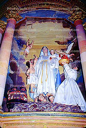Mother Mary, Shrine, angels