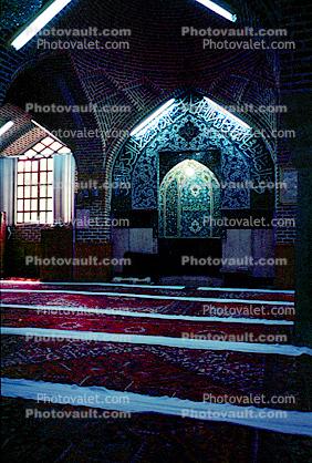 Interior of a mosque, Iran