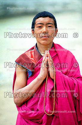 Buddhist Monk, Boy, Male, Prayer, Kashgar, Xinjiang, China
