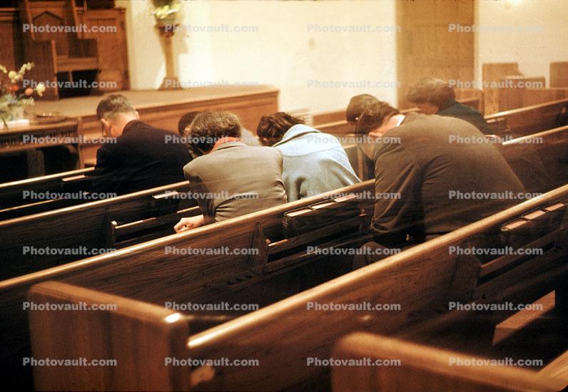 Church, Prayer, Praying, Pews