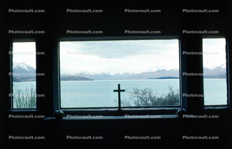 Altar, Church of the Good Shepard, window, Lake Tekapo