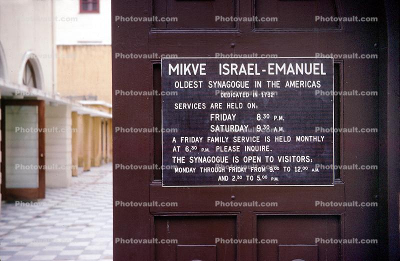 Mikve Israel-Emanuel, Oldest Synagogue in the Americas, Curacao
