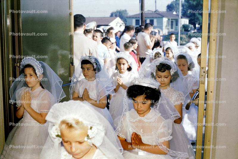 First Holy Communion, Catholic, 1950s