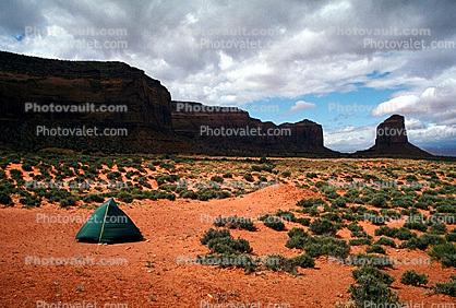 Monument Valley, Arizona, Tent, geologic feature, butte