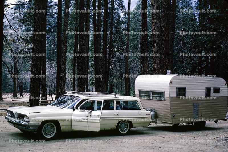 Station Wagon, Trailer, Car, Automobile, Vehicle, 1960s