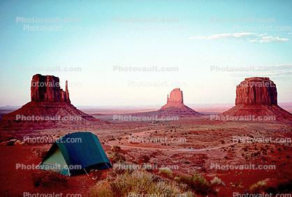 the Mittens, Monument Valley, Tent, geologic feature, butte