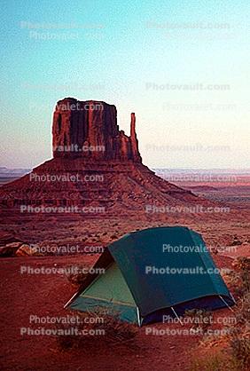 Mitten, Monument Valley, Tent, geologic feature, butte