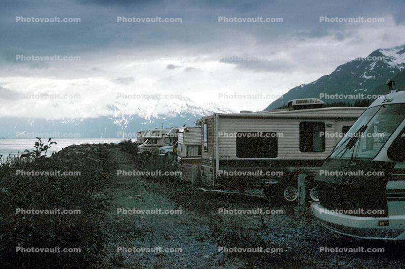 Sea Otter RV Park, Motorhomes, Valdez Alaska, June 1993