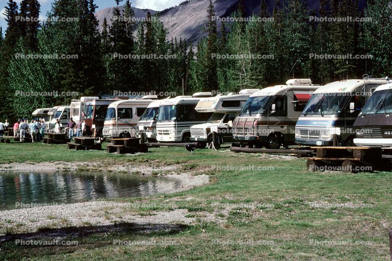 Motorhome, Muncho Lake British Columbia, July 1993