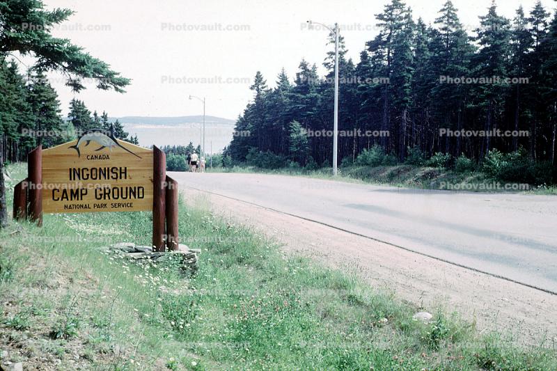 Ingonish Camp Ground, Cape Breton Highlands National Park, Nova Scotia, Canada, July 1966