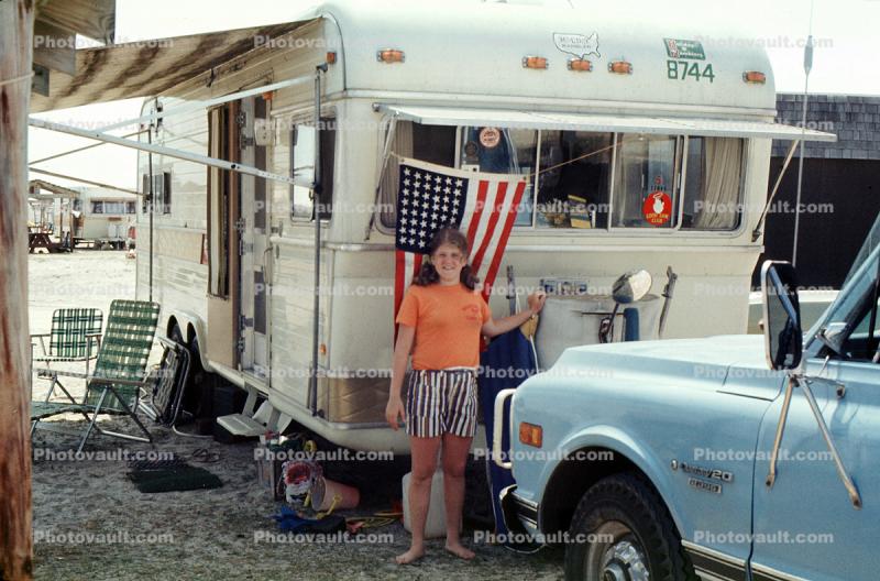 Holiday Ramblers, Trailer Camping, Daytona Beach, Florida, April 1976, 1970s
