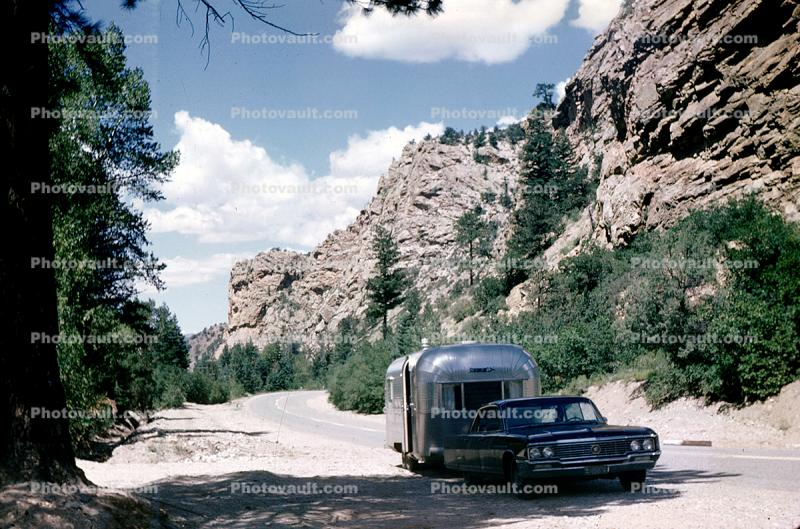 Buick Pulling an Aluminum Trailer, 1960s