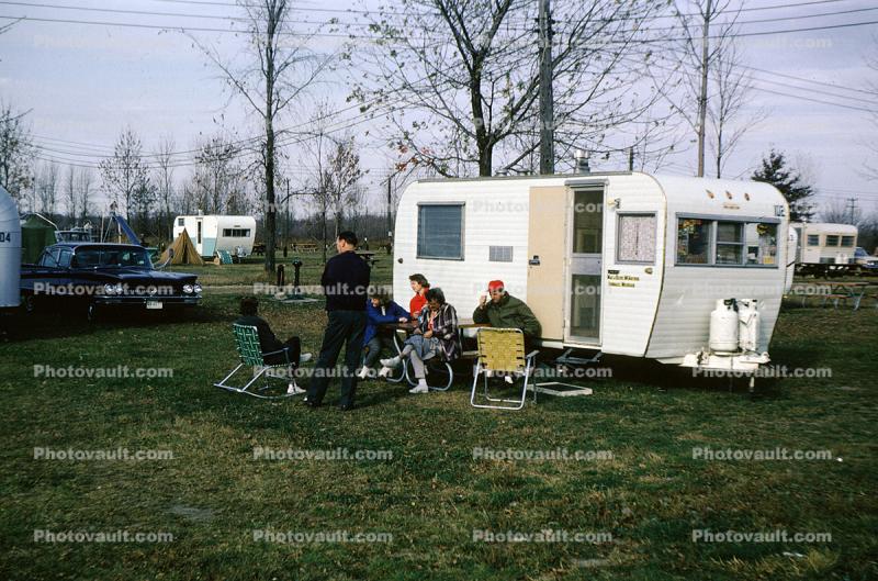 Mac & Olive McArthur Trailer, Campers Gathering, 1960s