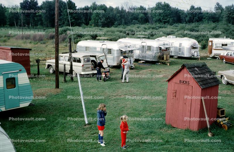 1962 GMC Suburban, Mens Bathroom Hut, outhouse
