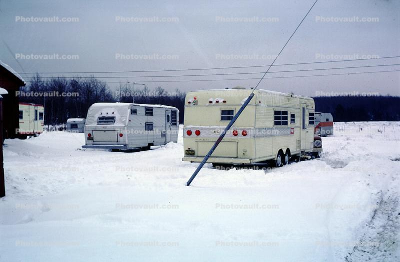 Snow, Ice, Cold, Winter, Trailer, 1960s