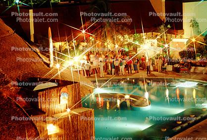 Swimming Pool, Night, Nighttime, Party, Cancun