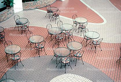 Wireframe Chairs and Tables, Tilework, Tile, shapes