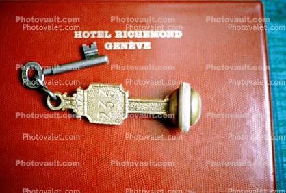 Hotel Richmond, Geneva, Geneve, key for room 233