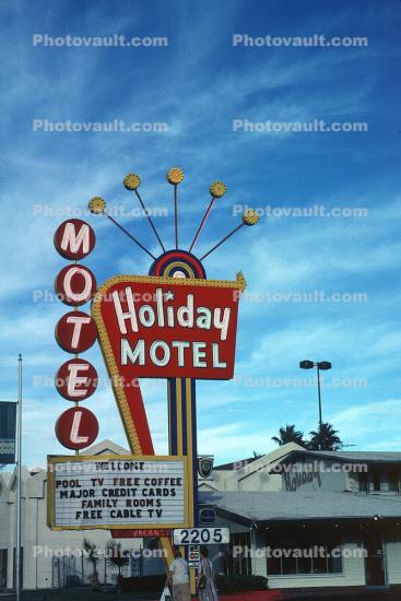 Holiday Motel, Sign, Signage