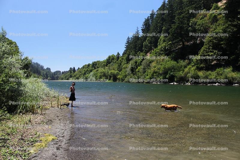 Beata at the Russian River in Sonoma County