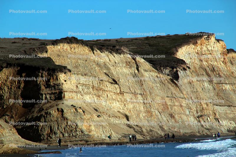 Drakes Bay, beach, sand, cliffs