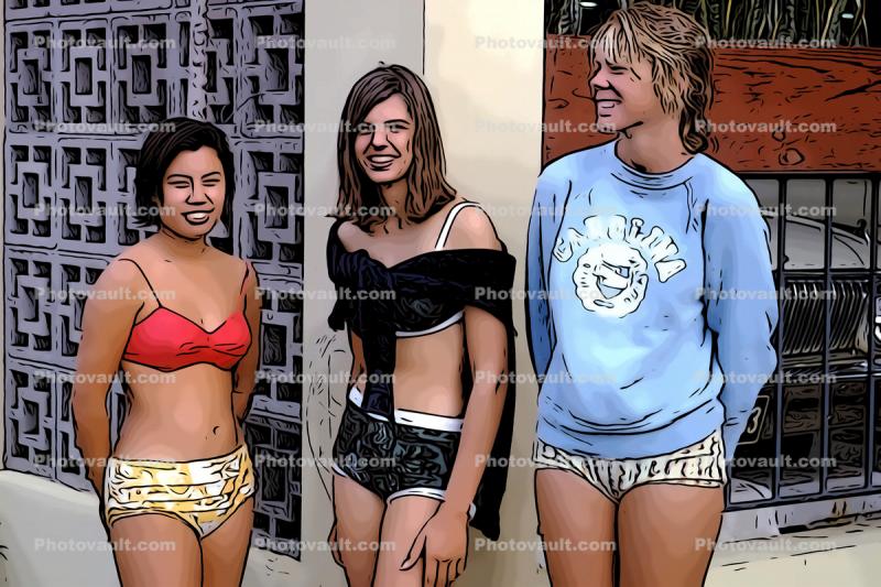 Teenager Friends, Bikinis