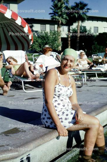 Bathing Cap, Bathingcap, 1950s