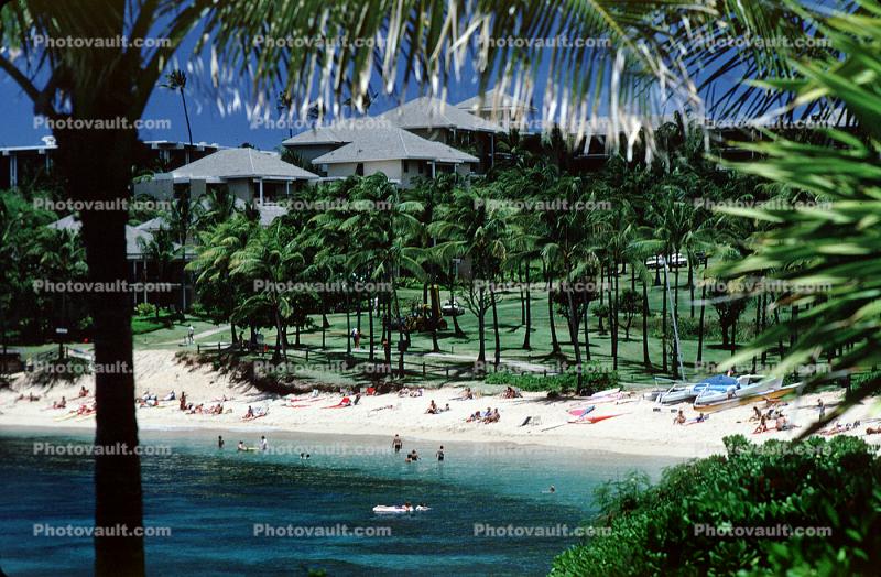 Beach Valets and the Beach, Maui, 1980s
