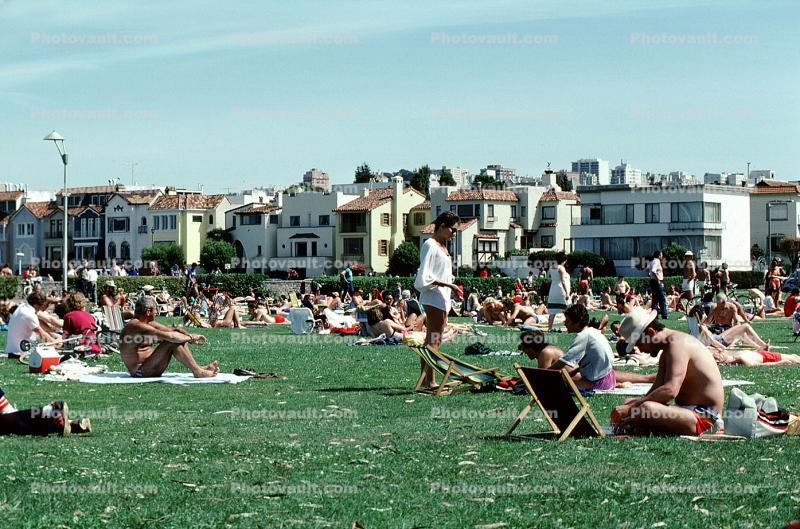 Crowds on the Grass, 1980s