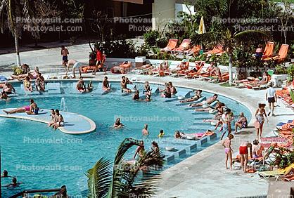 Crowded Swimming Pool, Cancun