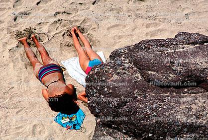 Beach, Girls, Sand, Sun Worshipper, Puerto Vallarta