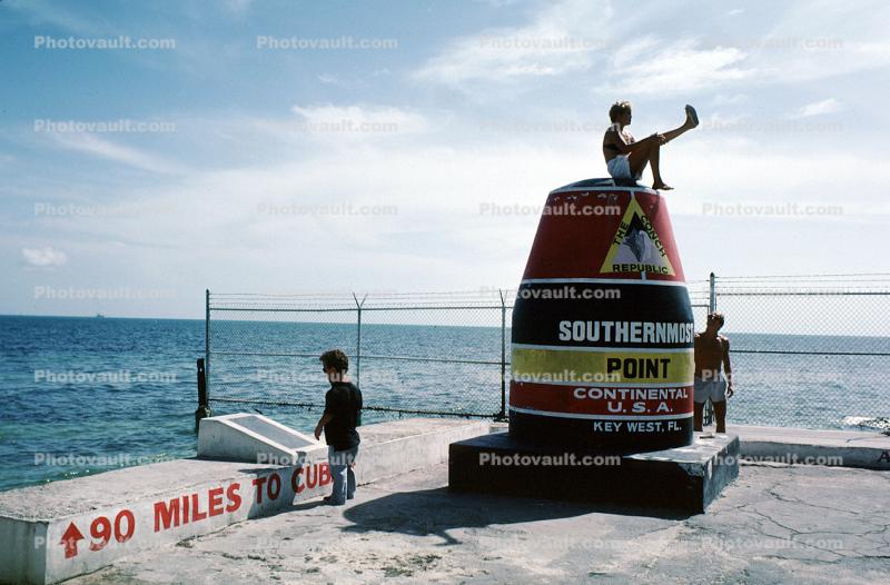 Southernmost Point, Continental USA, Marker, Landmark, 1985