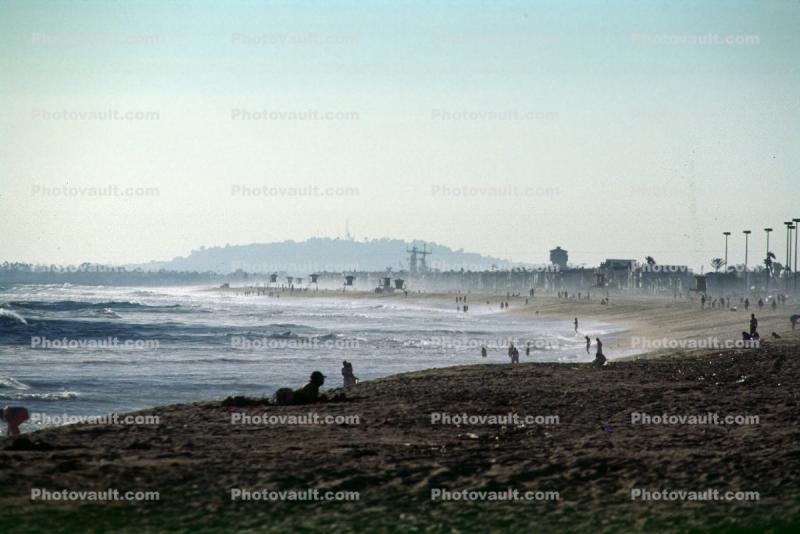 Ocean, Sand, Huntington Beach, southern California