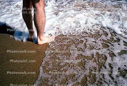 Foot, Leg, Beach, Sand, Ocean, Del Rey Beach Florida